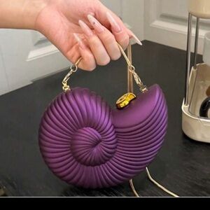 NWOT Purple  Shell mini Crossbody